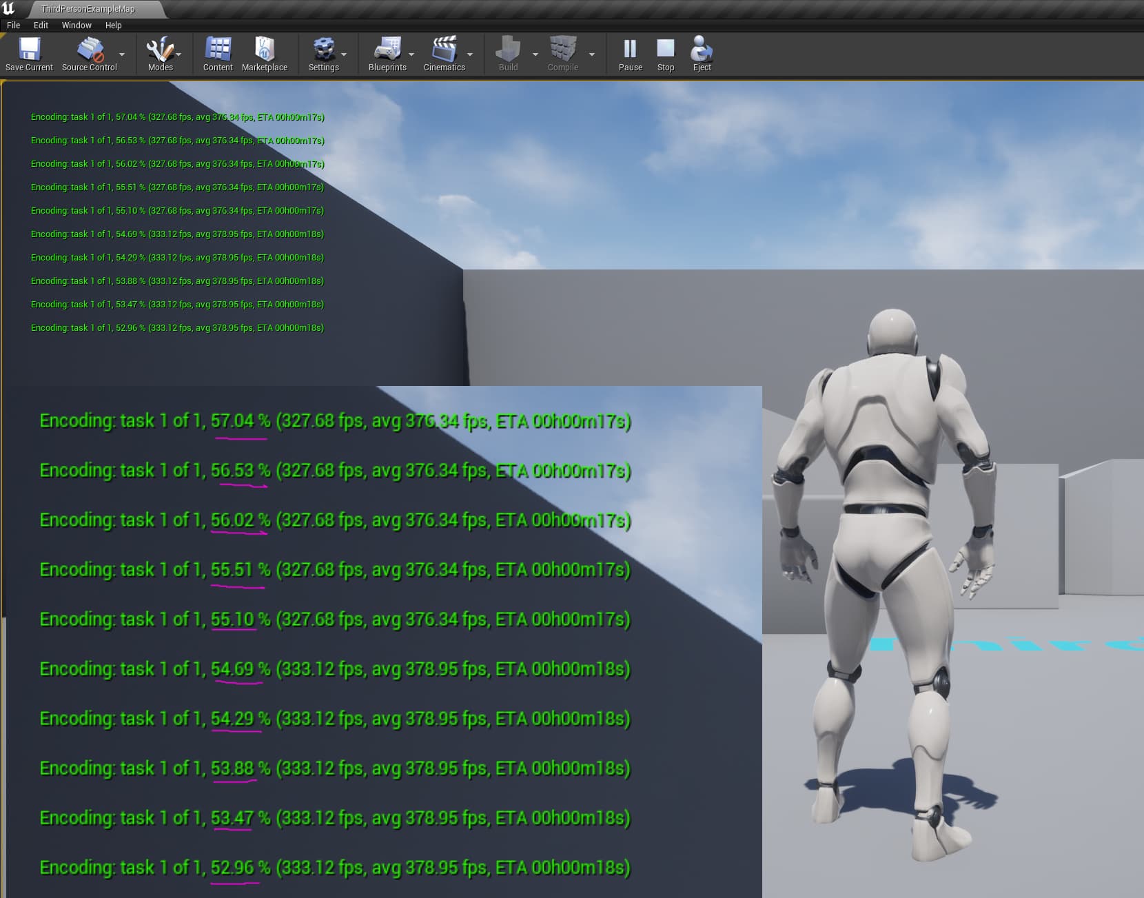 Unreal visual reference supporting NPC decision state evidence boundaries