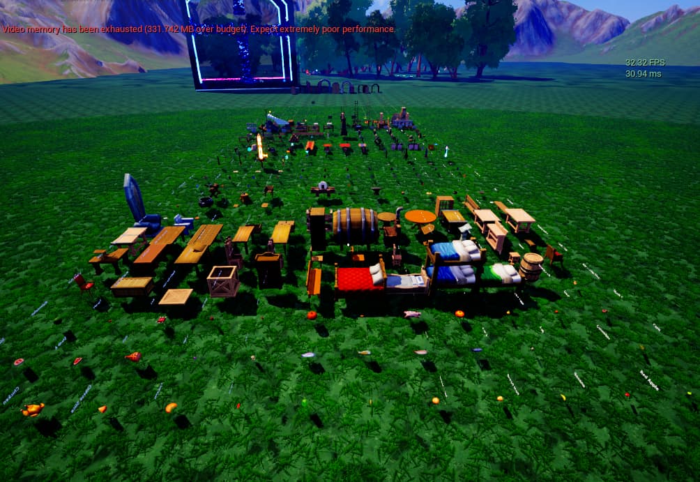 Reviewed Unreal visual reference matched to memory budget