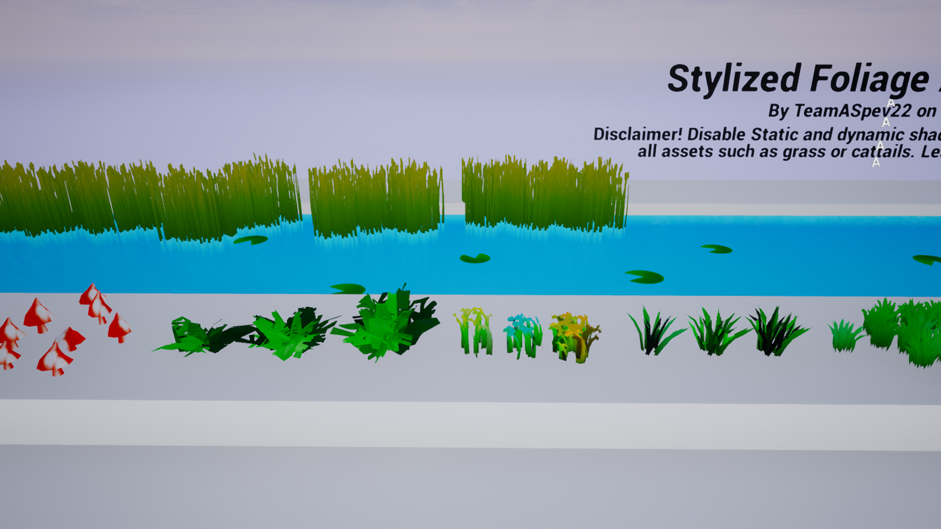 Reviewed Unreal visual reference matched to foliage set