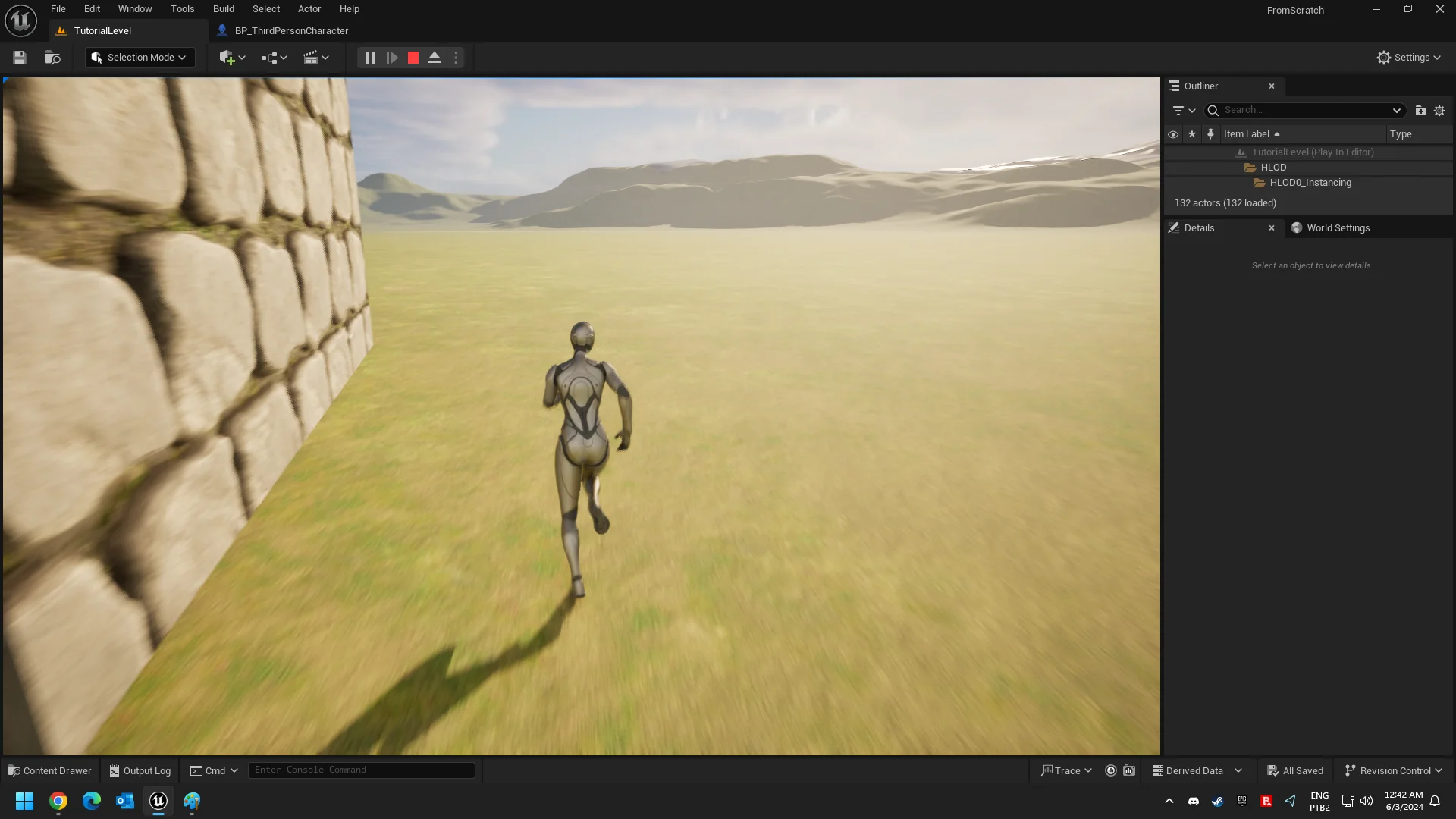 Reviewed Unreal workflow state supporting OBJ reference acceptance checks