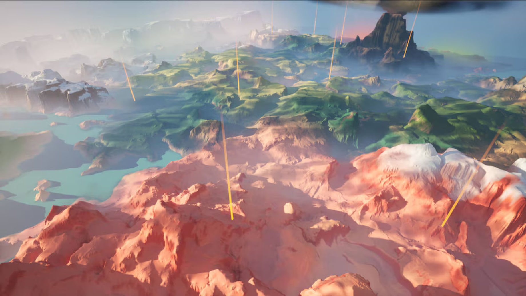Reviewed Unreal visual reference matched to platforming route