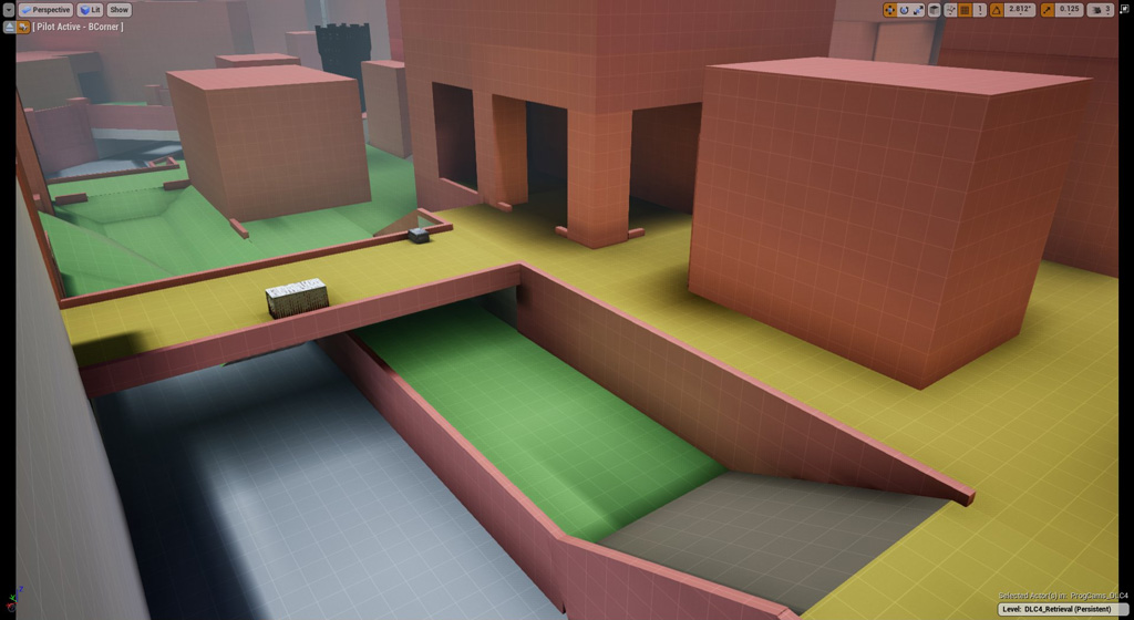 Reviewed Unreal visual reference matched to spaceport concourse