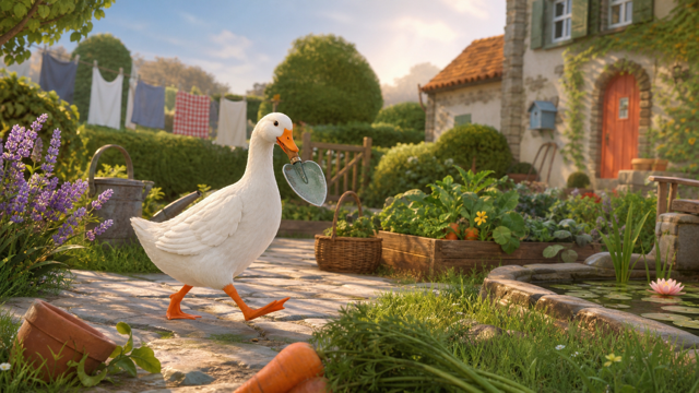 Untitled Goose Game original game remake reference artwork 3
