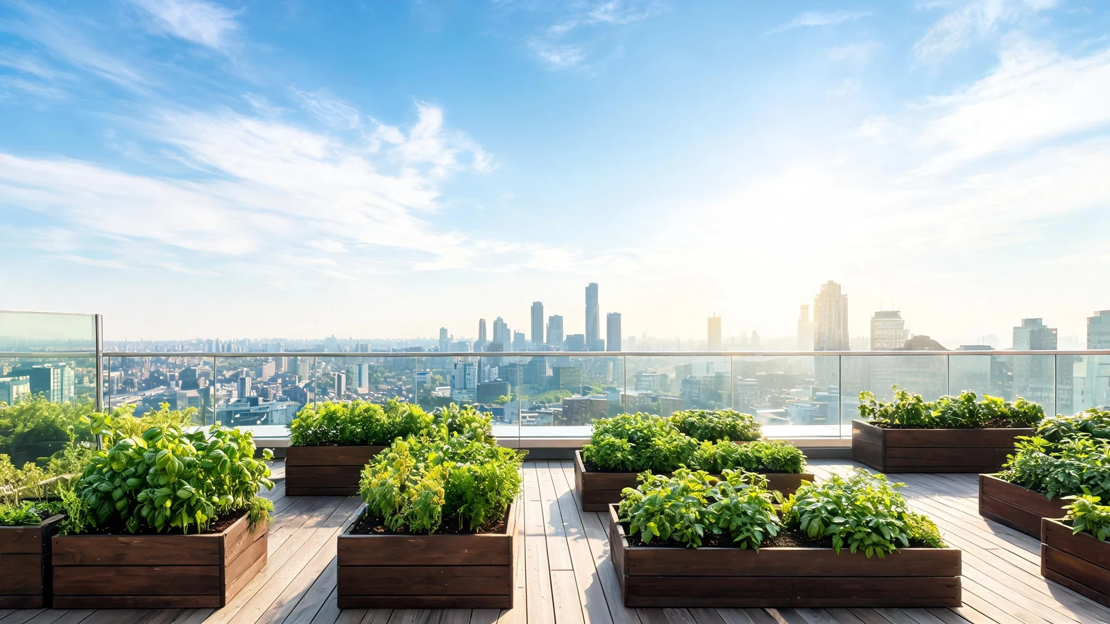 Create urban gardening concepts