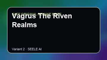 Vagrus The Riven Realms original game remake reference artwork 2