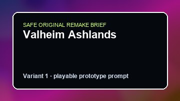 Valheim Ashlands Ostriv Custom Game Builder preview