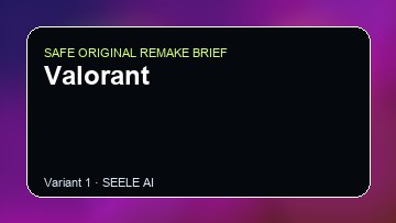Valorant Game Customer Remake preview