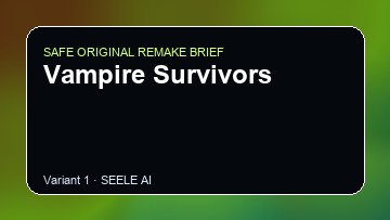Vampire Survivors Game Customer Remake preview