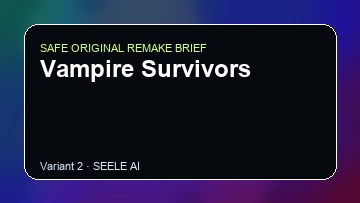 Vampire Survivors original game remake reference artwork 2