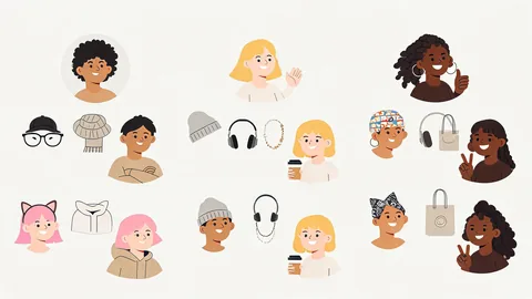 Polished vector character kits hero image
