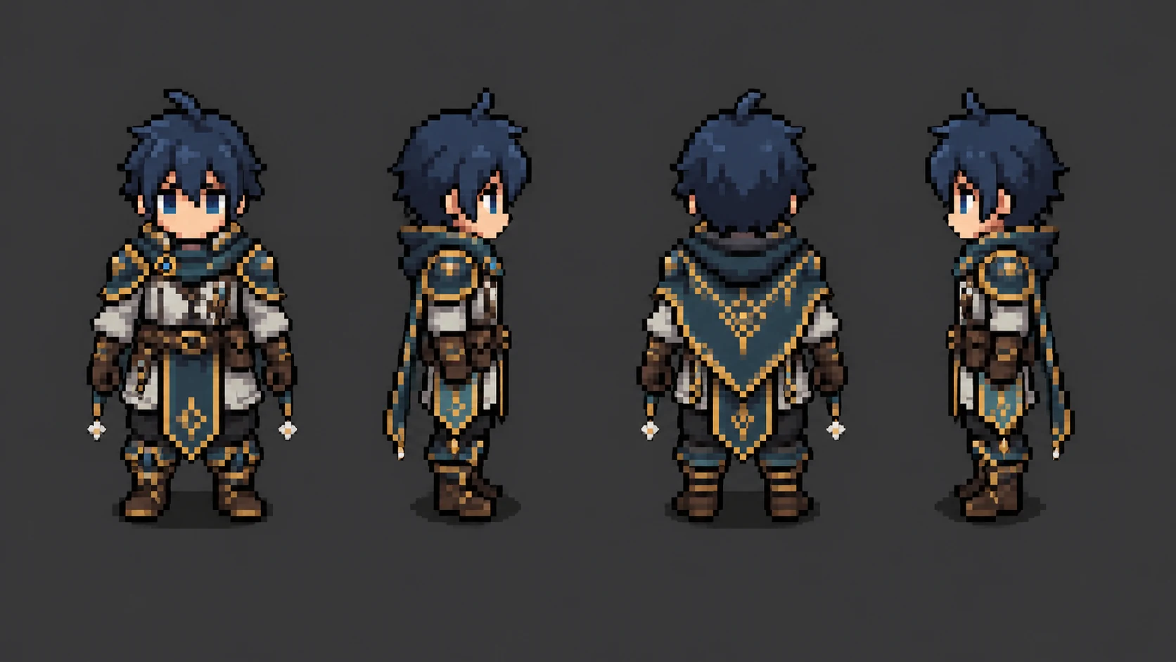 Top-down RPG character sprite concepts