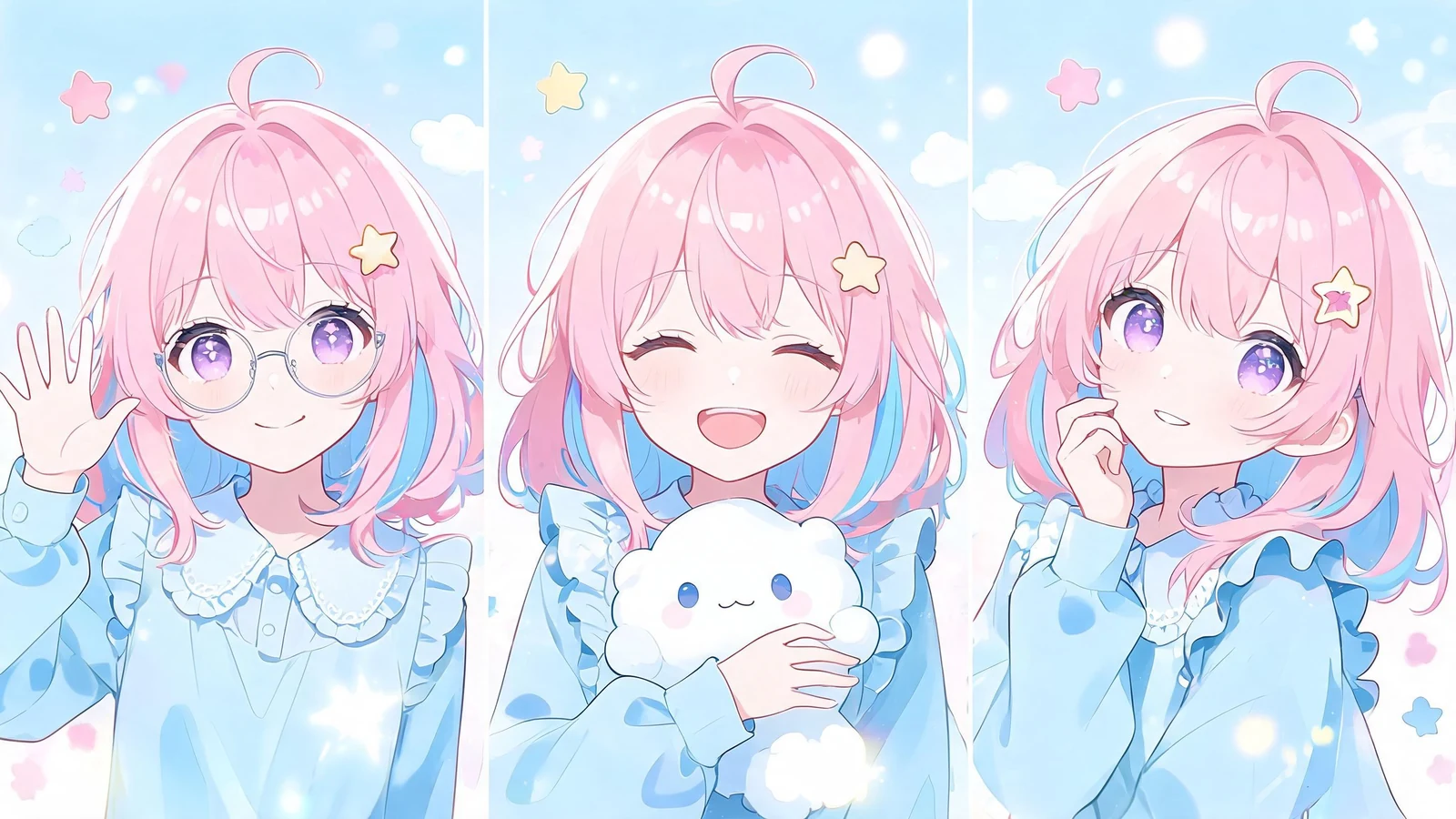 Polished virtual youtuber (vtuber) avatars hero image