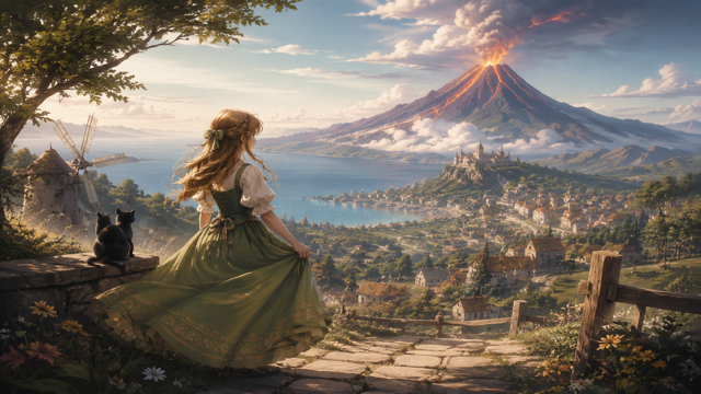 Volcano Princess original game remake reference artwork 1