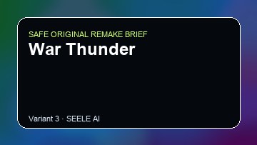 War Thunder original game remake reference artwork 3