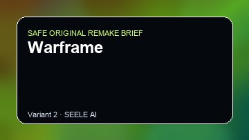 Warframe original game remake reference artwork 2