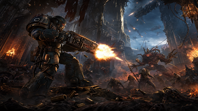 Warhammer 40000 Boltgun original warhammer 40000 boltgun custom game reference artwork 1