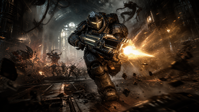 Warhammer 40000 Boltgun original warhammer 40000 boltgun custom game reference artwork 2