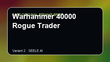 Warhammer 40000 Rogue Trader original game remake reference artwork 2