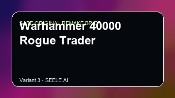 Warhammer 40000 Rogue Trader original game remake reference artwork 3