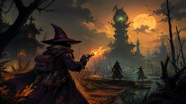 Wizard with a Gun original game remake reference artwork 1