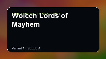 Wolcen Lords of Mayhem Game Customer Remake preview