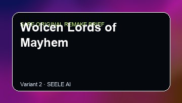 Wolcen Lords of Mayhem original game remake reference artwork 2