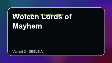 Wolcen Lords of Mayhem original game remake reference artwork 3