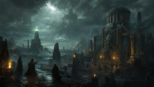 Worshippers of Cthulhu original game remake reference artwork 3