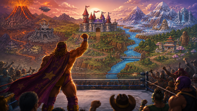 WrestleQuest original game remake reference artwork 1