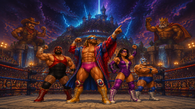 WrestleQuest original game remake reference artwork 3