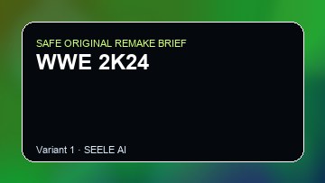WWE 2K24 Game Customer Remake preview
