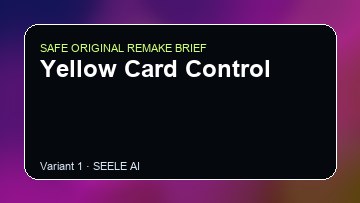 Yellow Card Control original game remake reference artwork 1
