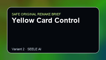 Yellow Card Control original game remake reference artwork 2
