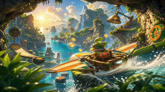 Yoku's Island Express original game remake reference artwork 2