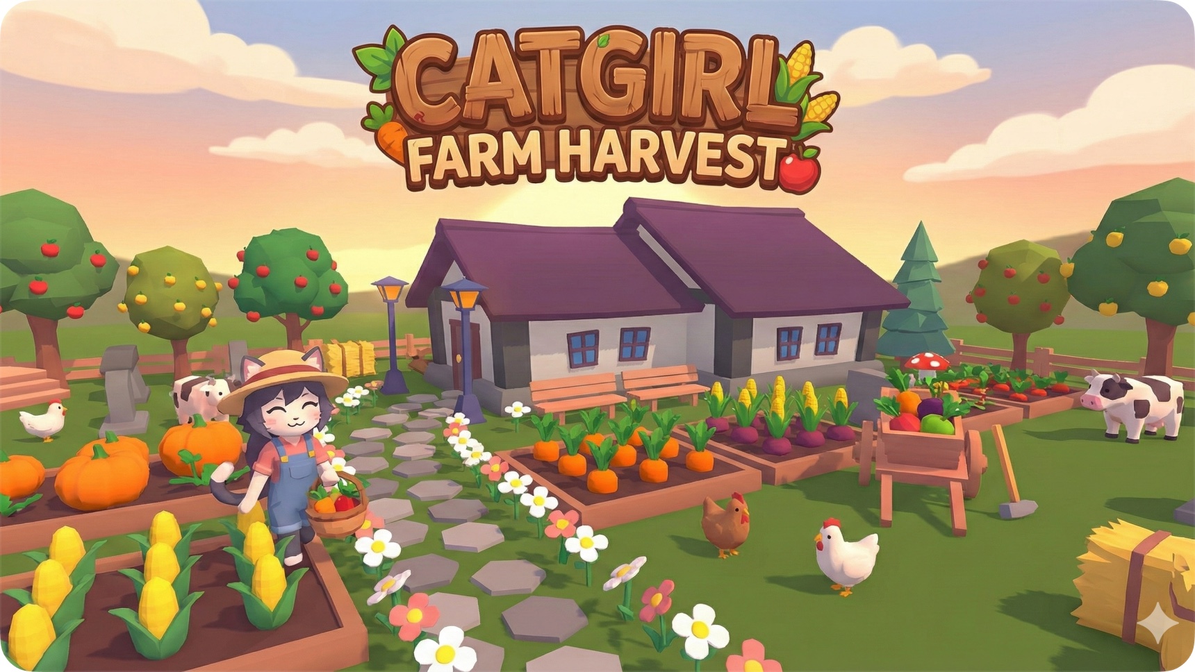 Catgirl Farm Harvest Sandbox Preview
