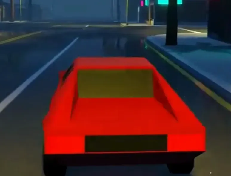 Look at the car silhouette and window shapes in this Flash example.